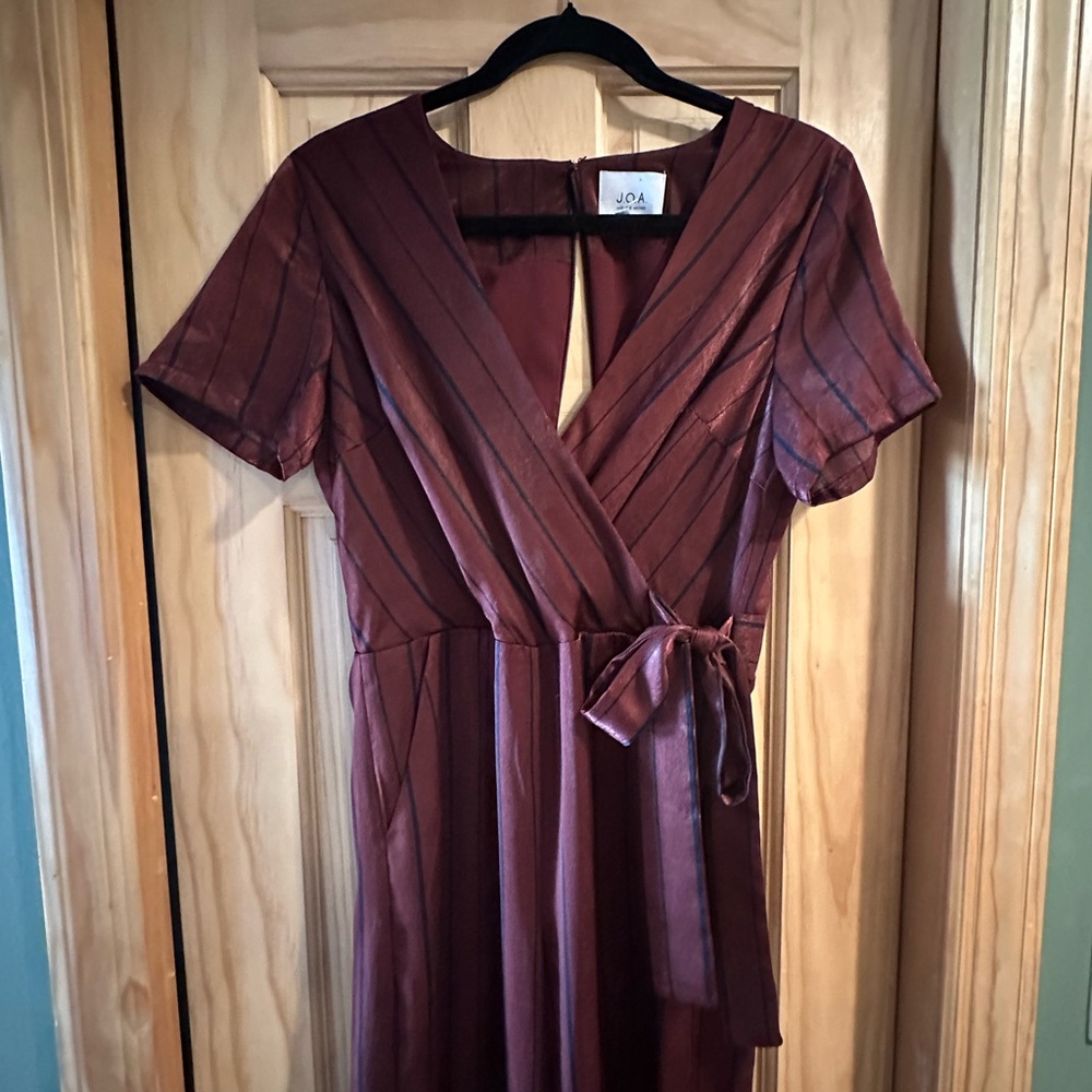 J.O.A. Burgundy Jumpsuit - Picture 4 of 10